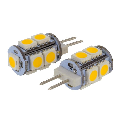 Valterra G4 and JC10 Diamond Group LED Tower Replacement Bulb, Bipin, Fully Dimmable, 165LUM, 3500K.11A, 10W (2 Pack) - DG72611WVP, Warm White