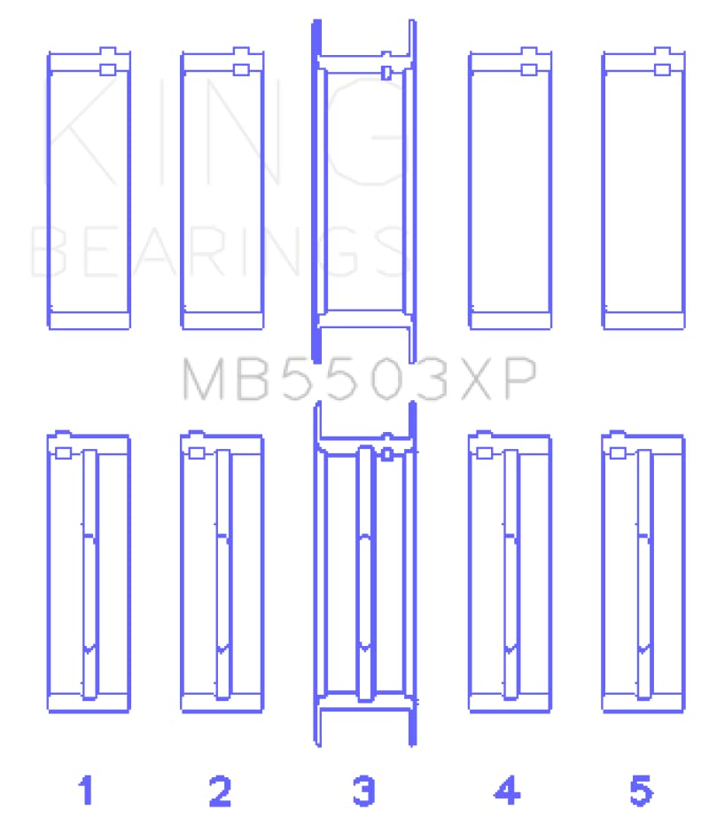 MB5503XP King Engine Bearings Main Bearing
