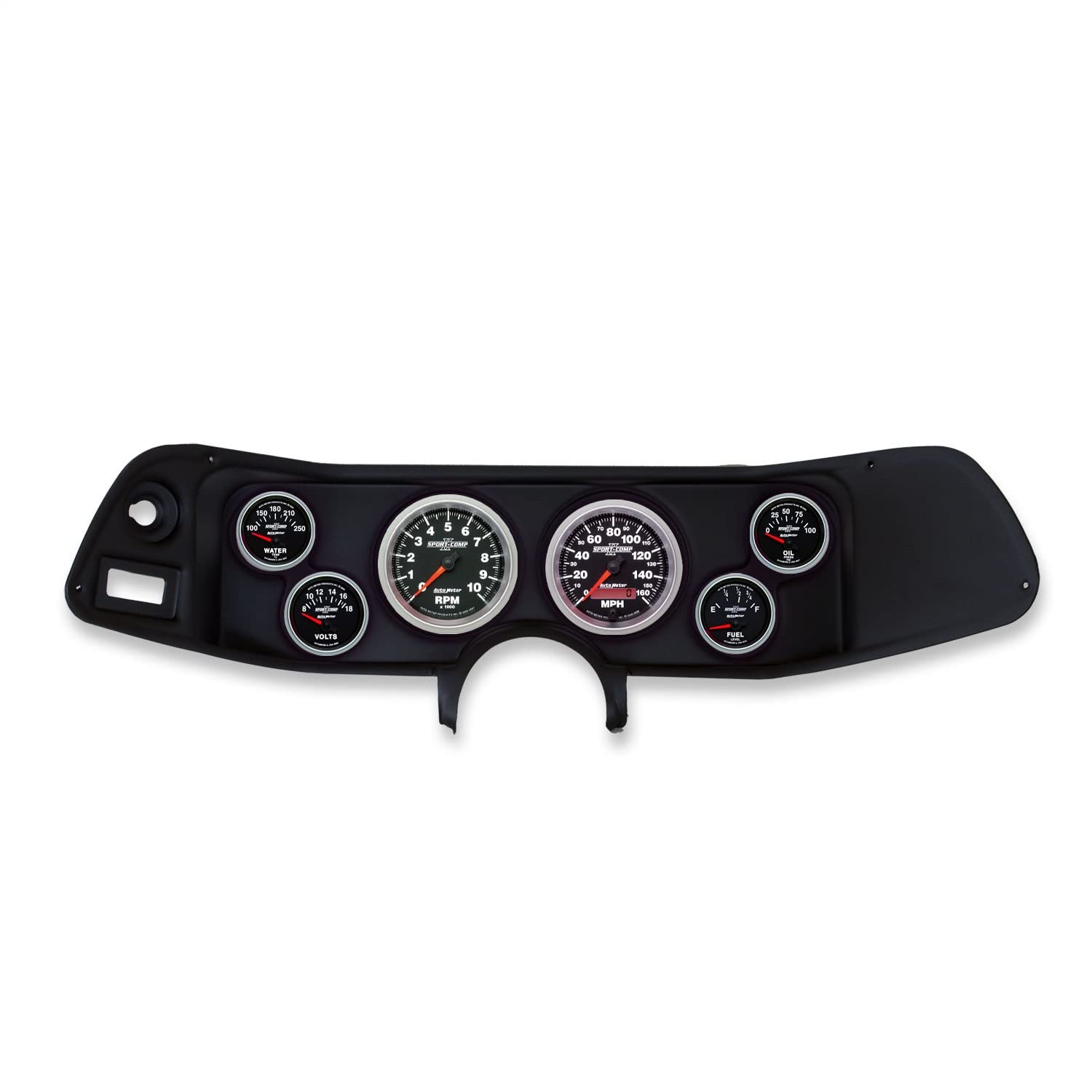 AutoMeter Dash Kit Direct Fit, Camaro 70-78, Tach/Mph/Fuel/Oilp/Wtmp/Volt, Sport-Comp Ii (2132-12)