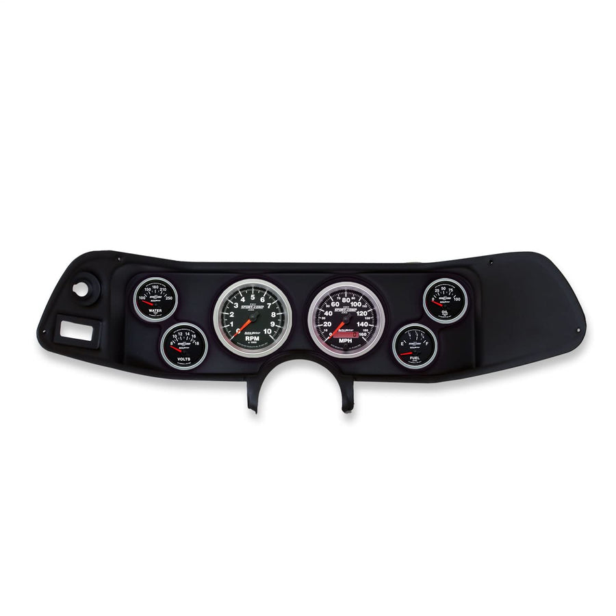 AutoMeter Dash Kit Direct Fit, Camaro 70-78, Tach/Mph/Fuel/Oilp/Wtmp/Volt, Sport-Comp Ii (2132-12)