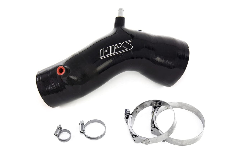 Black Silicone Air Intake Hose Kit HPS Performance Compatible for 2004-2008 Acura TSX 2.4L, 57-1844-BLK