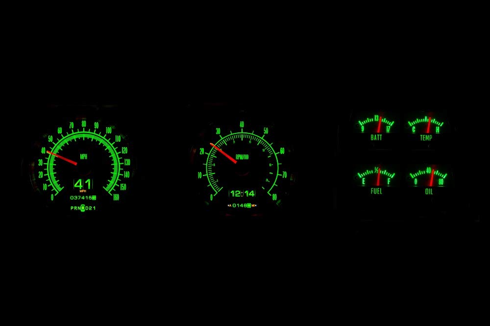 Dakota Digital Retrotech Gauge Instrument System RTX-69C-CAC-X Compatible with 1969 Camaro with Console Gauges