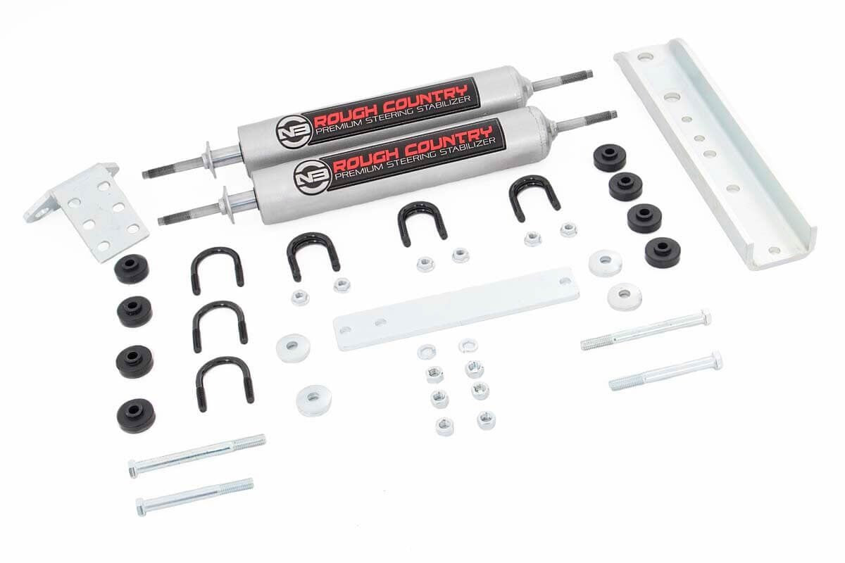 N3 Rough Country Dual Steering Stabilizer for 1980-1996 F-150/Bronco - 8733830