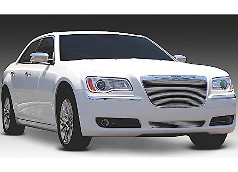 2011-2014 Chrysler 300 T-Rex Grilles Billet Grille, Polished, 1 Pc, Insert - PN #20433
