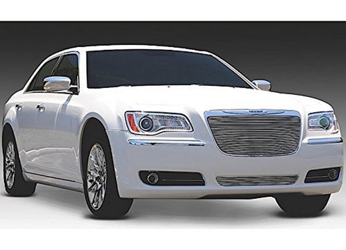 2011-2014 Chrysler 300 T-Rex Grilles Billet Grille, Polished, 1 Pc, Insert - PN #20433