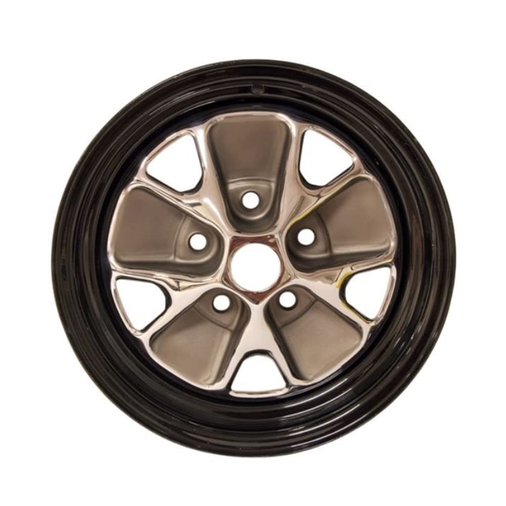 C6ZZ-1007-AR Scott Drake 66 Styled Steel Wheel 14x5 3 in. bs Black Rim