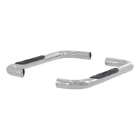 3-Inch Round Polished Stainless Steel ARIES Nerf Bars, No-Drill, Fits Select Jeep Wrangler YJ, TJ