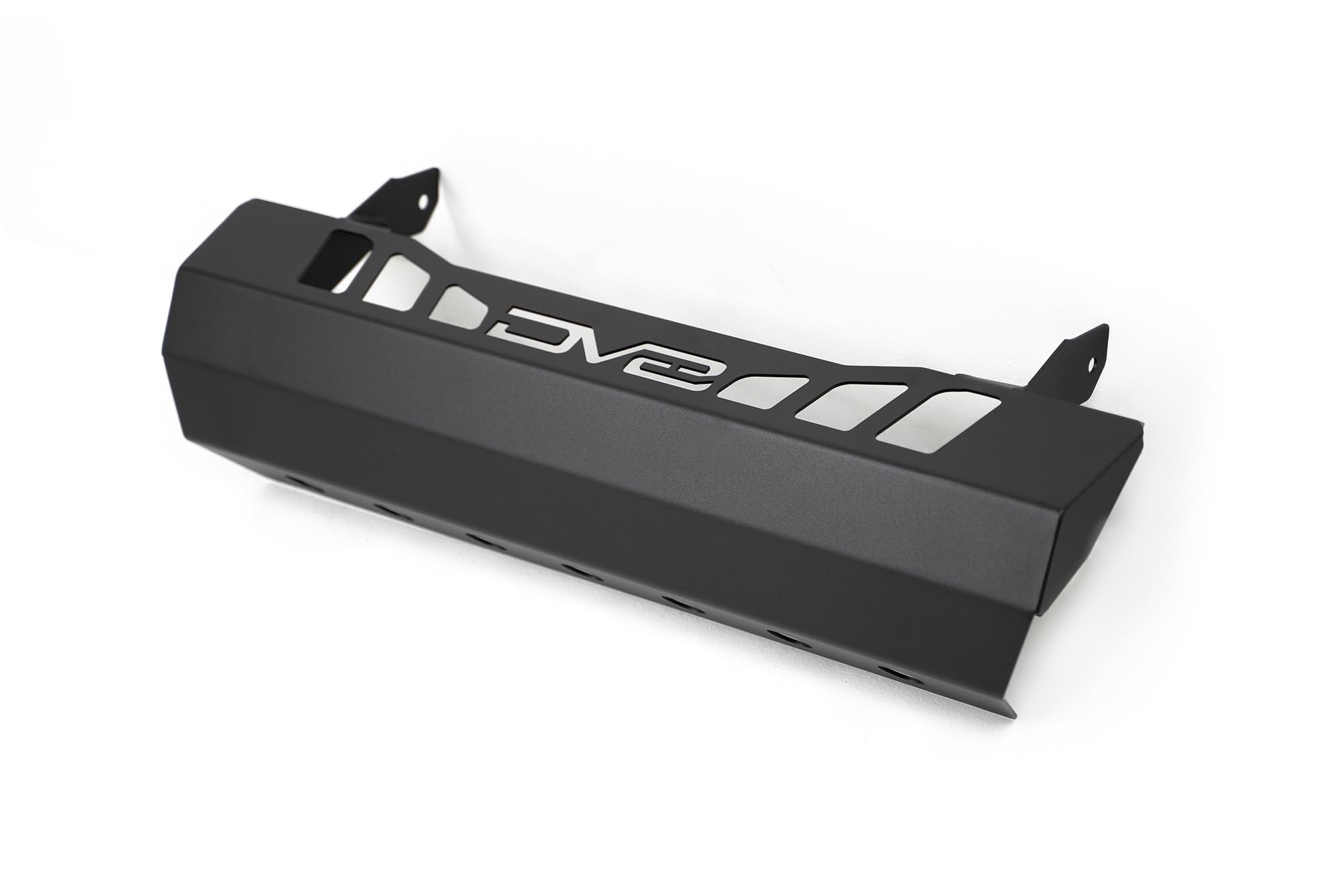 Sway Bar Disconnect Skid Plate DV8 Offroad for 2018-2025 Jeep JL & JT | Protects Rubicon Sway Bar Disconnect Motor | Conceals Crash Bars When OEM Bumper is Removed | Vented for Airflow to Engine Bay