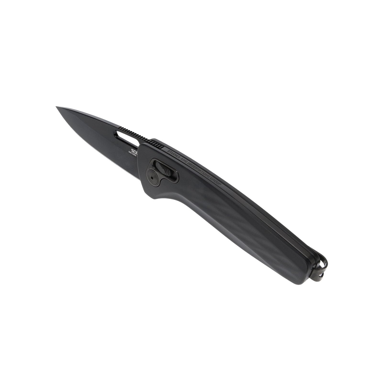 SOG One-Zero XR Daily Carry Easy-Opening Folding Knife with Aircraft-Grade Aluminum Handle | CRYO CPM S35VN Steel Blade, Black/Black Chrome