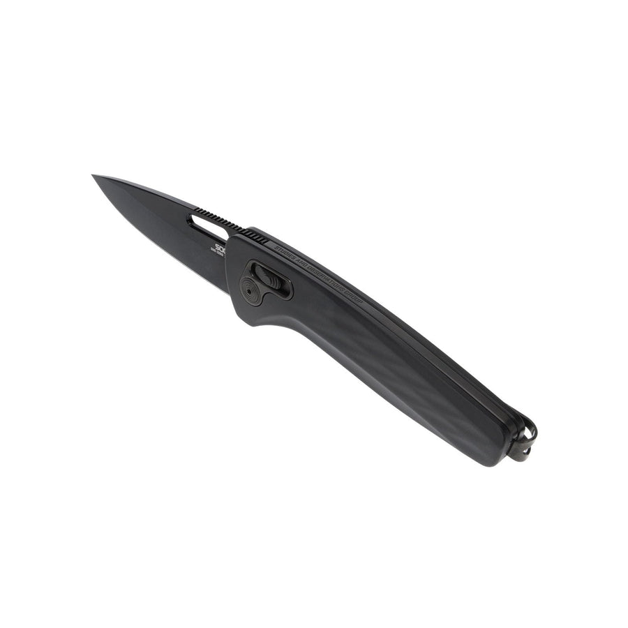 SOG One-Zero XR Daily Carry Easy-Opening Folding Knife with Aircraft-Grade Aluminum Handle | CRYO CPM S35VN Steel Blade, Black/Black Chrome