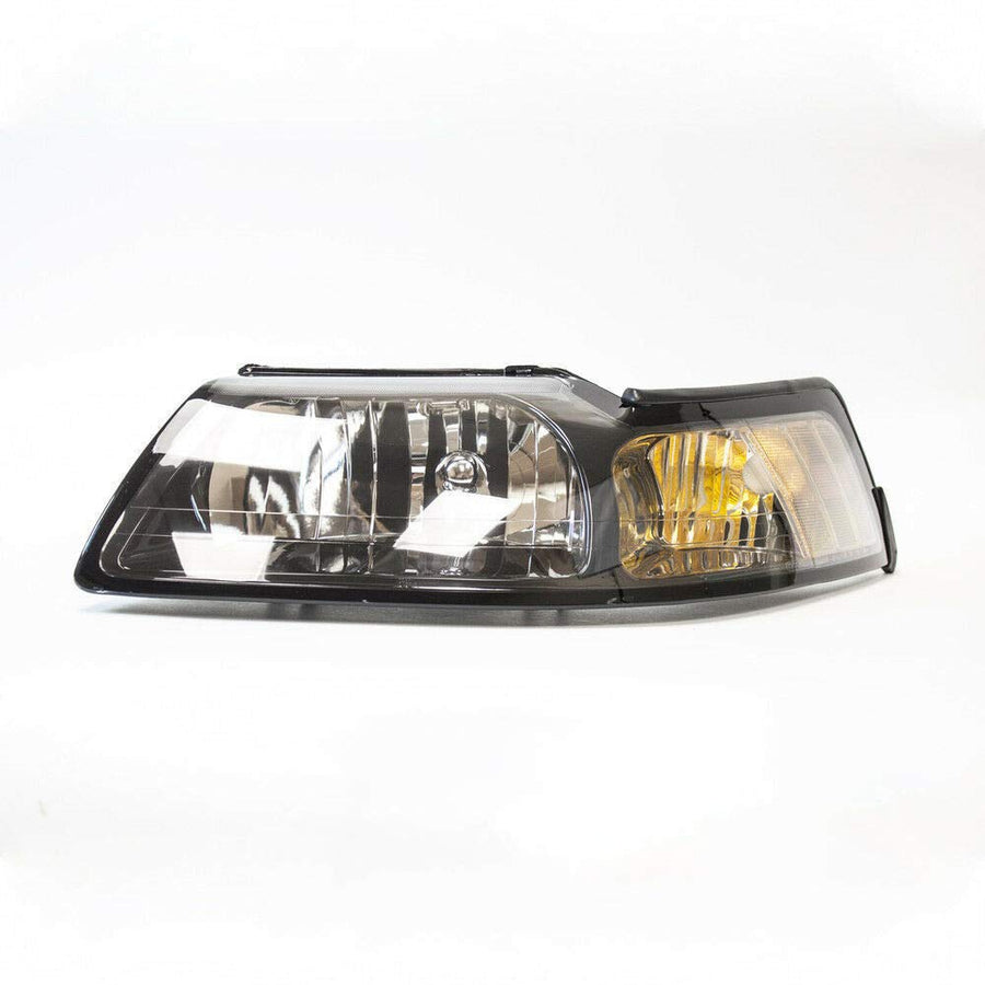 Left TYC Headlight Assembly Compatible with 2001-2004 Ford Mustang