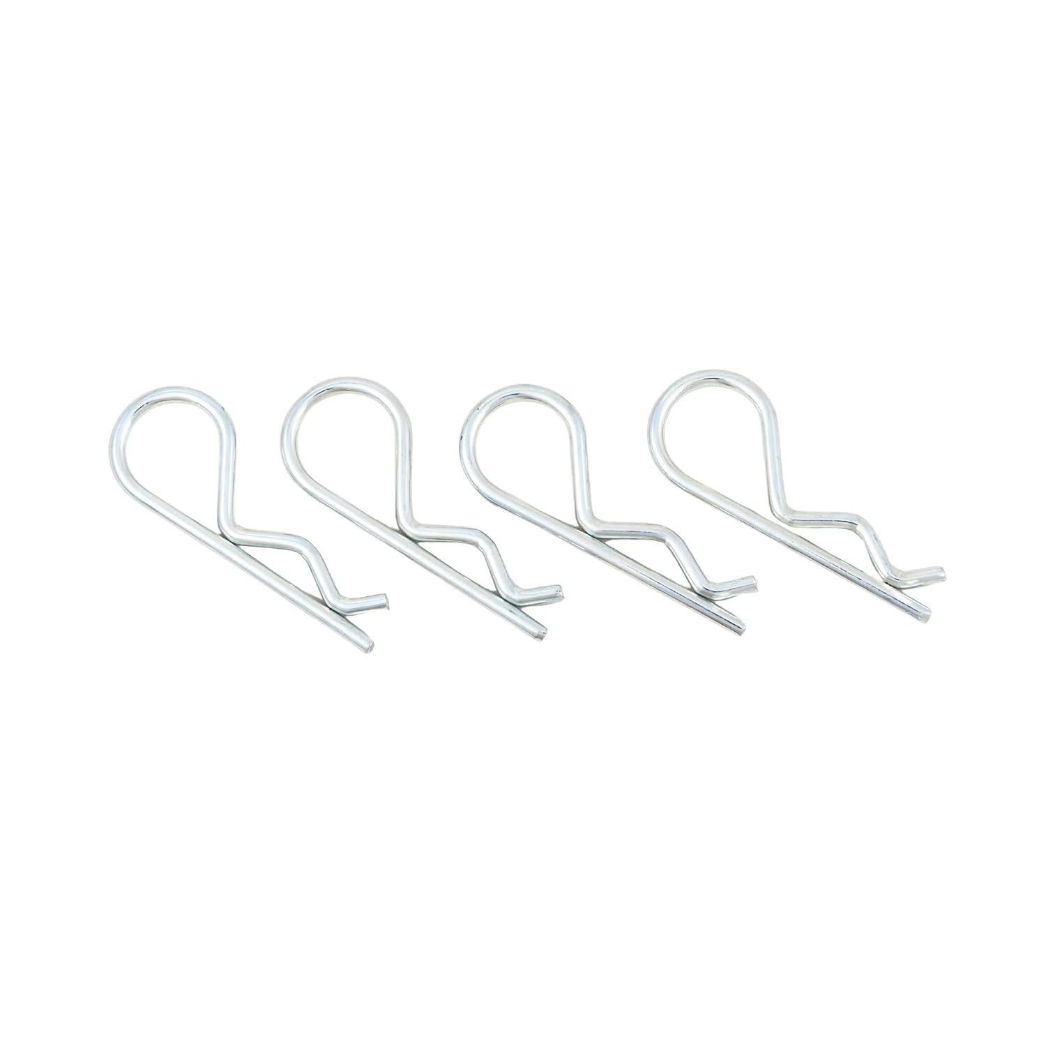 Fifth Wheel Trailer Hitch Rail Pin Husky Towing 31576, Replacement Pins and Clips, Yellow Zinc Finish, with 4 Pins and 4 Clips