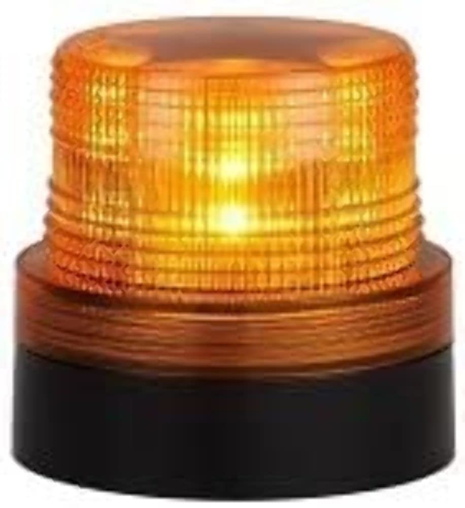 Amber Custer HF45A Magnetic LED Beacon, Battery Operated w/Dual Strobe Patterns