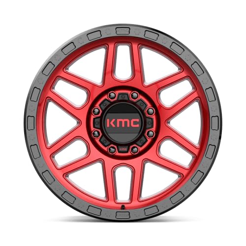 KMC Wheels 20X9 MESA 8X1705 0mm CANDY RED WITH BLACK LIP - KM54429087900