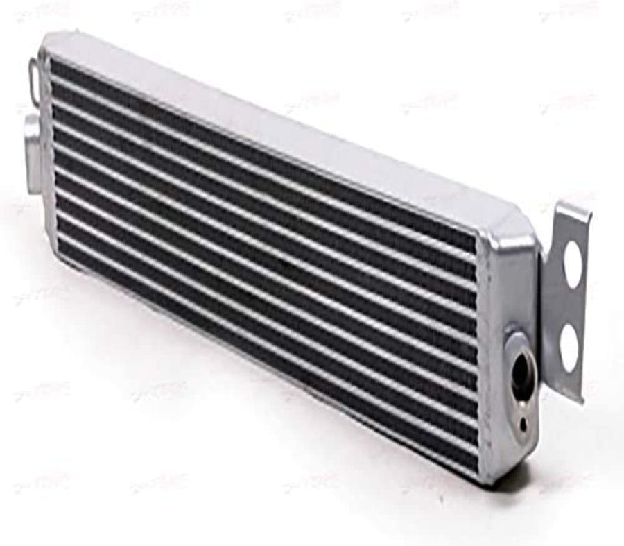 Fluid Cooler CSF, 33.75 x 4.75 x 2.25 in, Plate and Fin Type, OEM Inlet/Outlet, Aluminum, Silver Powder Coat, compatible with BMW M3 2008-13, Each