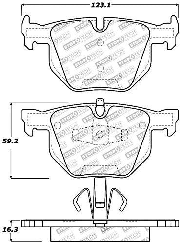 Centric Automotive StopTech Rear Brake Pads for Select BMW