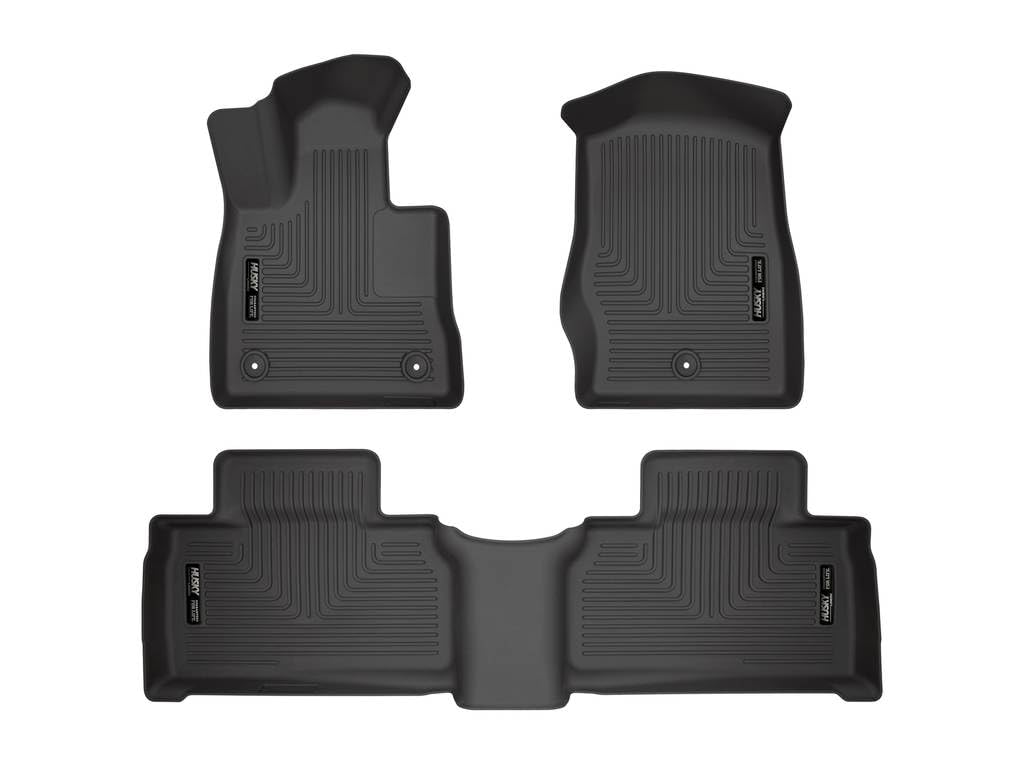 Weatherbeater Husky Liners Floor Mats | Fits 2020-2026 Ford Explorer | Front & 2nd Row, 4-pc Black - 99321
