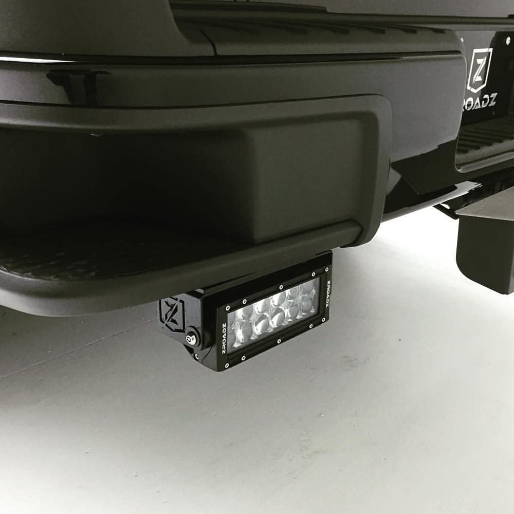 Under Rear Bumper ZROADZ LED Mounting Bracket & Kit - Compatible w/ 2015-2018 Ram Rebel - with (2) 6 Inch ZROADZ LED Lights (Included) with Wiring Harness - PN Z384551-KIT