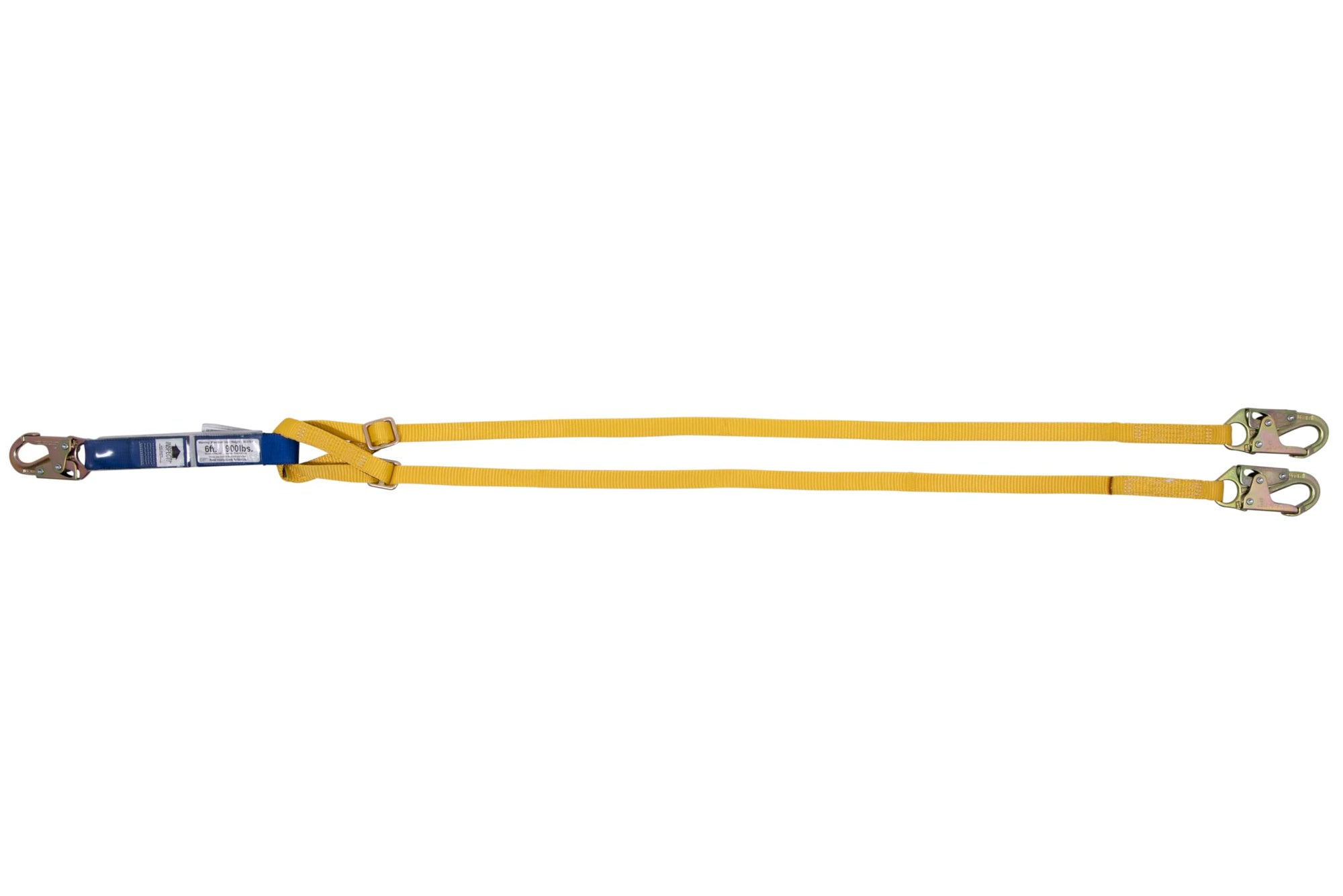 6 Ft Werner Decoil Adjustable Twin Leg Lanyard