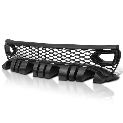 Front Upper Grille Spec-D Tuning w/Air Duct Compatible with 2015-2023 Dodge Charger SRT GT R/T Scat Pack Daytona