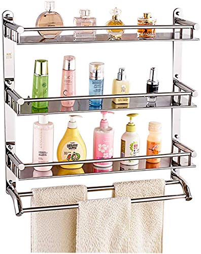 BTBT Bathroom Shelves toilet toilet toilet wall 304 stainless steel shelving (Size : 40cm)