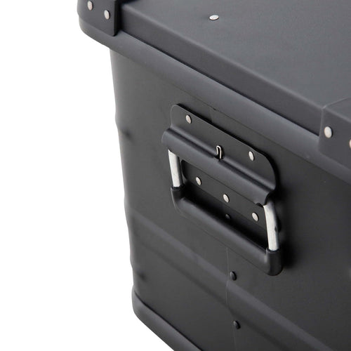Vehicle Systems Overland Aluminum Box Storage 53QT - Universal Purpose - Heavy Duty Foldable Handles - Heavy Duty Nylon Interior Straps - Boxes are Stackable