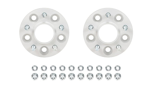 Eibach Wheel Spacer, 16 mm Thick, 5 x 114.3 mm Bolt Pattern, Lug Nuts Included, Aluminum, Clear Anodized, Compatible with Tesla Model 3 2017-23 / Tesla Model Y 2020-25, Pair