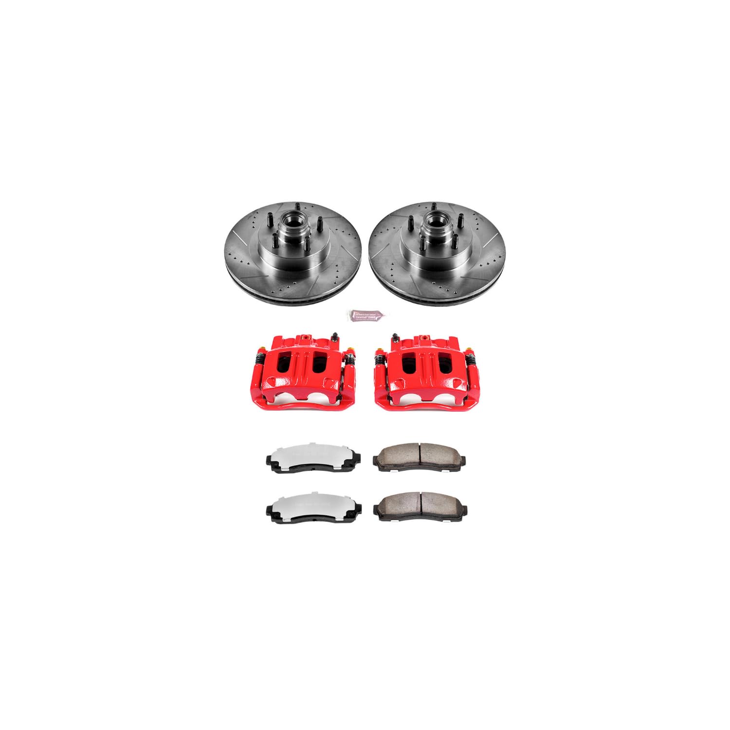 Power Stop Front KC1920A-36 Z36 Truck and Tow Brake Kit with Calipers For Ford Explorer Sport Trac 2003-2005 [Model Specific]