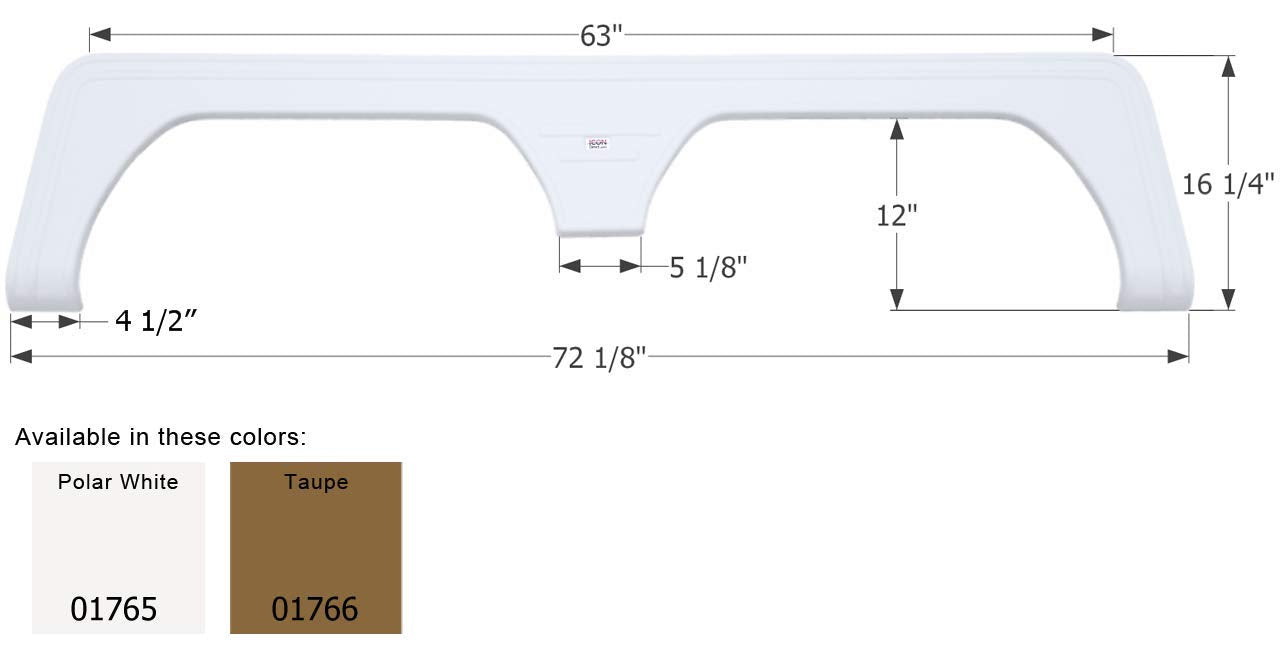 Fender Skirt ICON, Tandem, Keystone, FS1765, Taupe