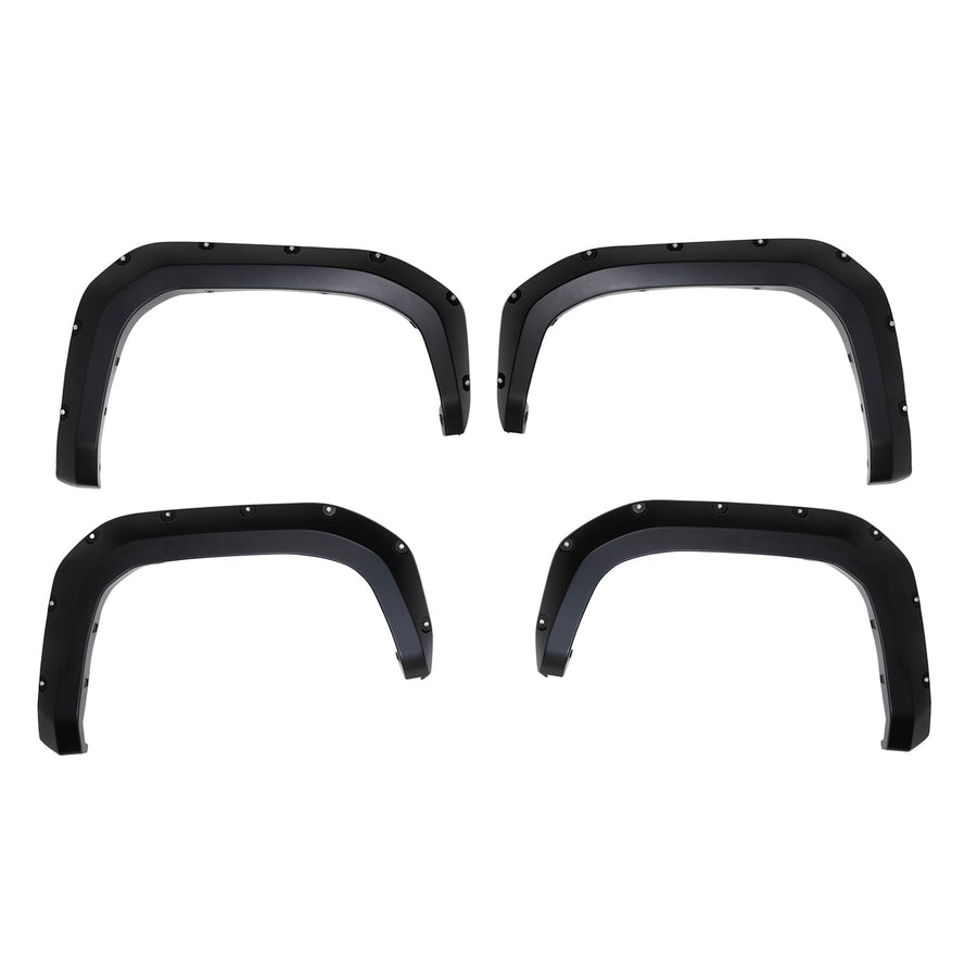 TrailFX Fender Flare 2.8 Inch TFT3005S, Pocket Style, 5.9 Inch Rear Tire Coverage, Black Smooth Paintable Finish, Set of 4, Fits 2024-2026 Toyota Tacoma