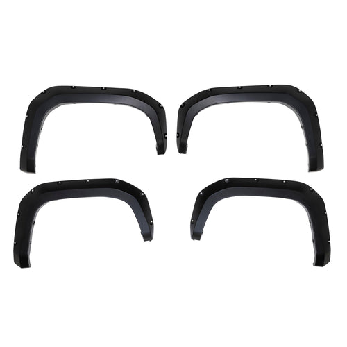 TrailFX Fender Flare 2.8 Inch TFT3005S, Pocket Style, 5.9 Inch Rear Tire Coverage, Black Smooth Paintable Finish, Set of 4, Fits 2024-2026 Toyota Tacoma