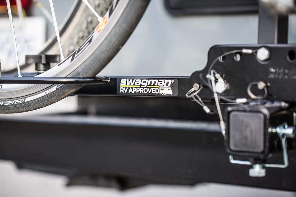 Bicycle Carrier Swagman TRAVELER XC2 RV Approved Hitch Mount Bike Rack , Black