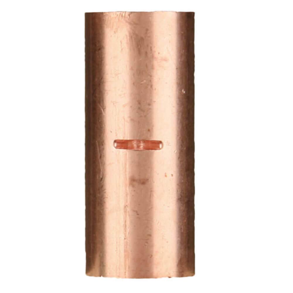 Copper Butt Connector Install Bay Uninsulated 1/0 Gauge Package of 10