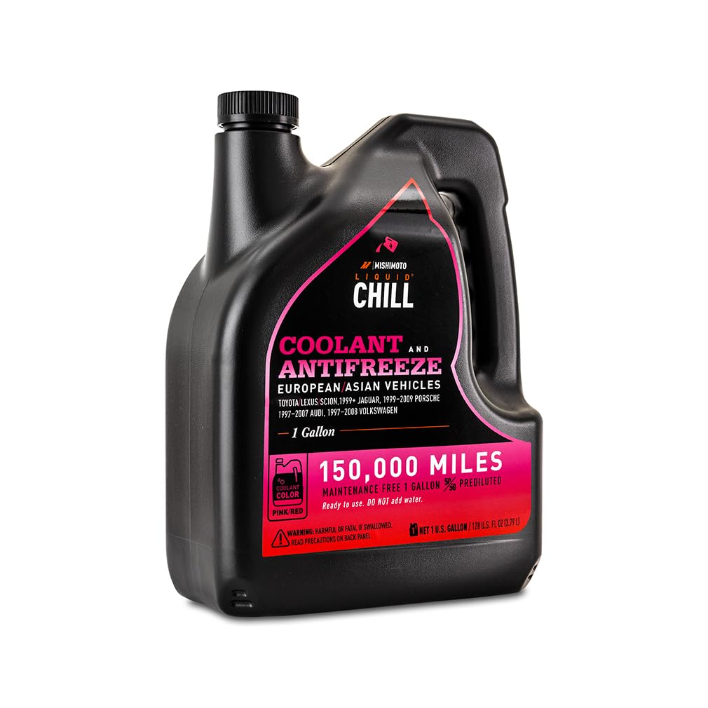 Liquid Chill® Mishimoto OE Coolant, Pink/Red, European/Asian Vehicles, 1 Gallon