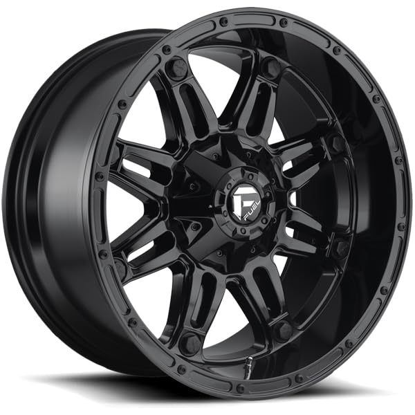 D625 HOSTAGE FUEL OFF-ROAD 17X9, 6X135/5.5, 5.04, 1mm GLOSS BLACK - D62517909850
