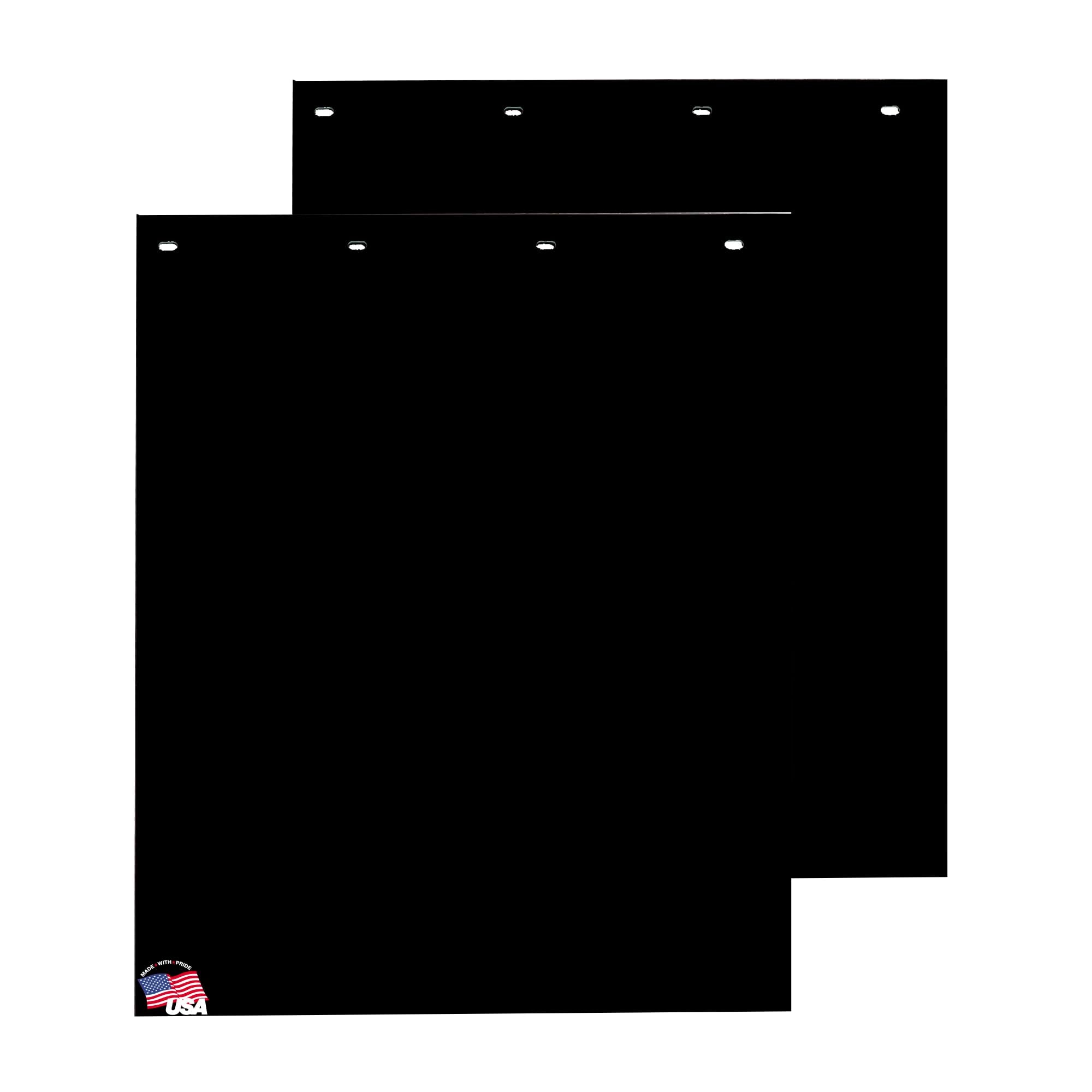 Buyers Products 2 Pack, RC30PPB Super Durable Black Polymer Mudflaps 24x30 Inch, Mud Flaps are NOT Rubber