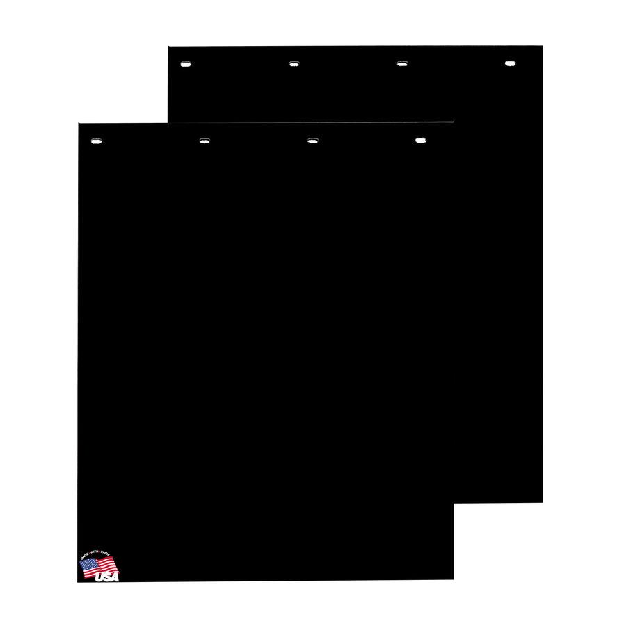 Buyers Products 2 Pack, RC30PPB Super Durable Black Polymer Mudflaps 24x30 Inch, Mud Flaps are NOT Rubber