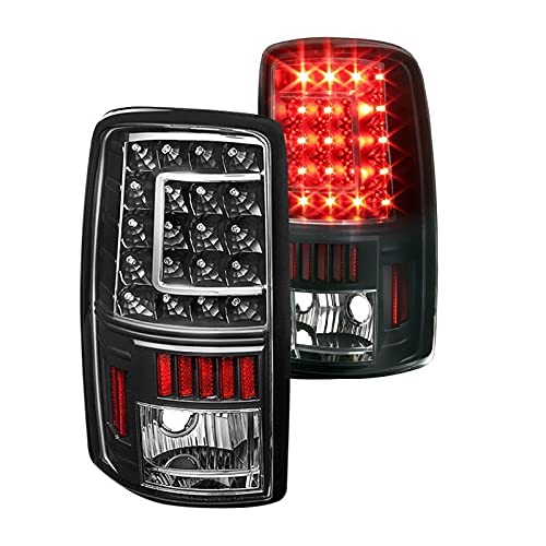 Tail Light Xtune ALT-ON-CD00-G2-LED-BK (1500/2500 00-06 / GMC Yukon/Yukon XL 00-06 / GMC Yukon Denali/Denali XL 01-06 ( Lift Gate Style Only ) Version 2 C Shape LED s - Black)