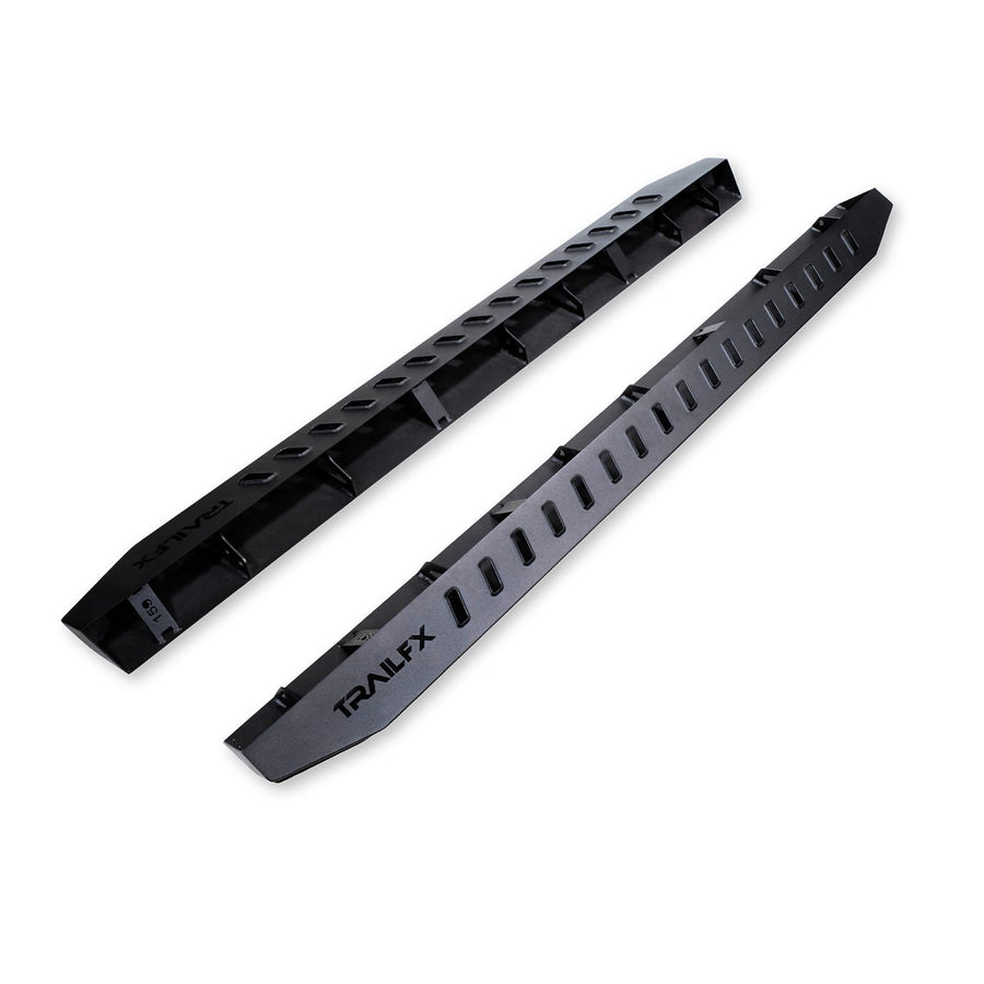 Overland TrailFX Running Board Fits Ford Bronco 4 Door 2021-2025 Matte Black Powder Coated Steel Bolt On Set of 2 Nerf Bars ORB001