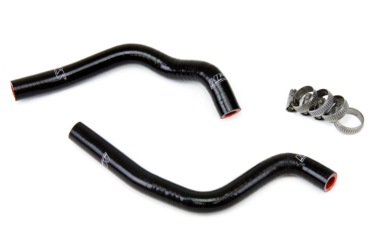 Black HPS 57-1370-BLK Reinforced Silicone Radiator Hose Kit for Honda 03-06 CR85R