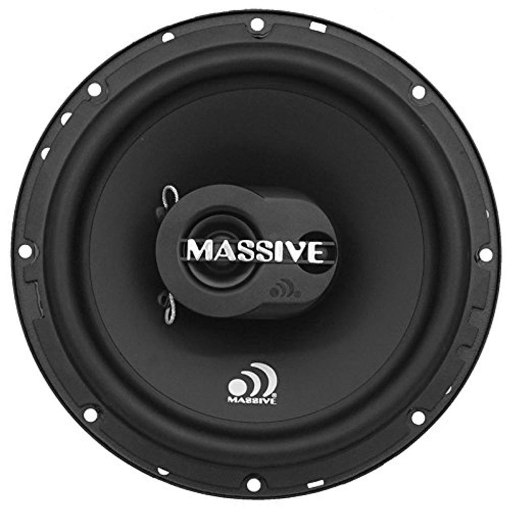MX65V2 Massive Audio | 6.5" 2-Way Coaxial Car Speakers | 120W Max / 60W RMS | High-Performance Mid-Bass & Silk Dome Tweeter | OEM Fit | Premium Car Audio Upgrade