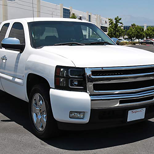 2LHP-SIV07SM-RS SPEC-D TUNING Projector Headlights- Smoke with Black Housing 07-13 Chevrolet Silverado