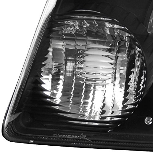 Black Euro Headlights + Clear Corner Signal Lamps Made For And Compatible With Ranger Pickup