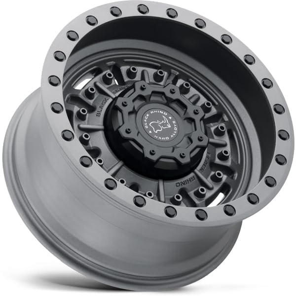 Hard Black Rhino Alloys ABRAMS 17X8.5, 6X5.5, 4.04, 18mm TEXTURED MATTE GUNMETAL - 1785ABR-86140G12