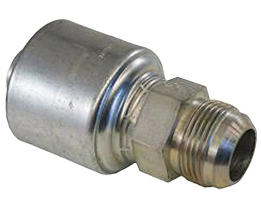 MegaCrimp Gates 20G-20MJ Couplings, Male JIC 37 Flare, Zinc Plated Carbon Steel, 4.43", 1 1/4" ID