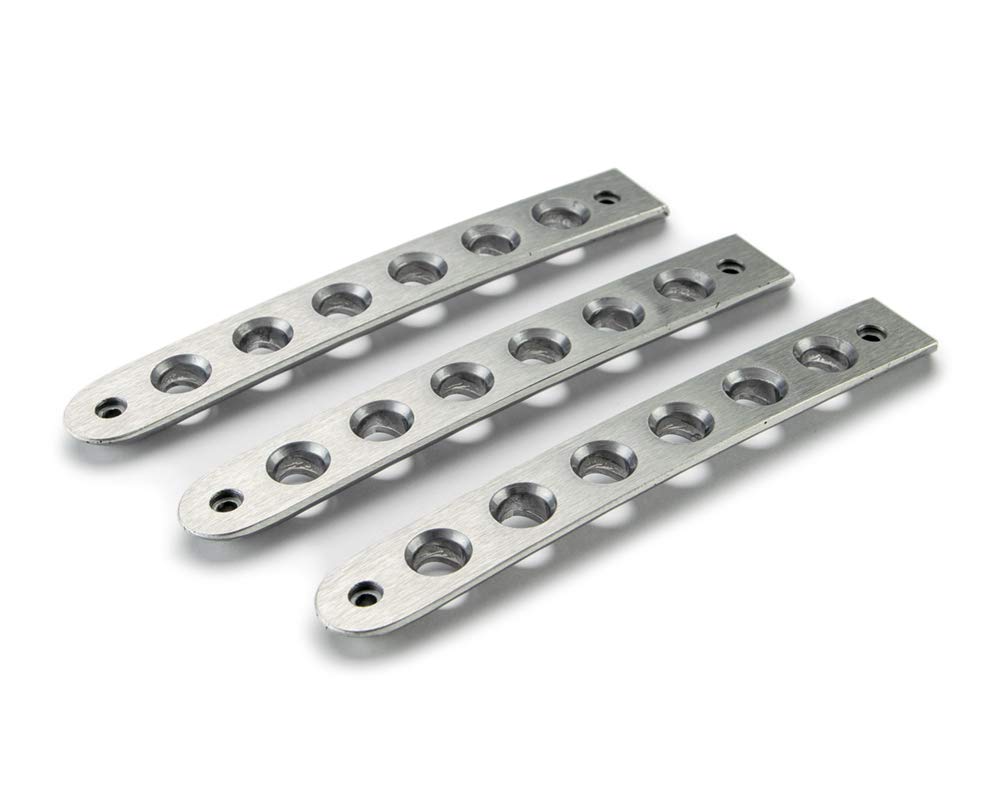 Door Handle Insert Set DV8 Offroad for 2007-18 Wrangler JK | 6 Round Hole Design | Aluminum Construction | Anodized Finish | Simple Screw-in Installation | Complete Kit