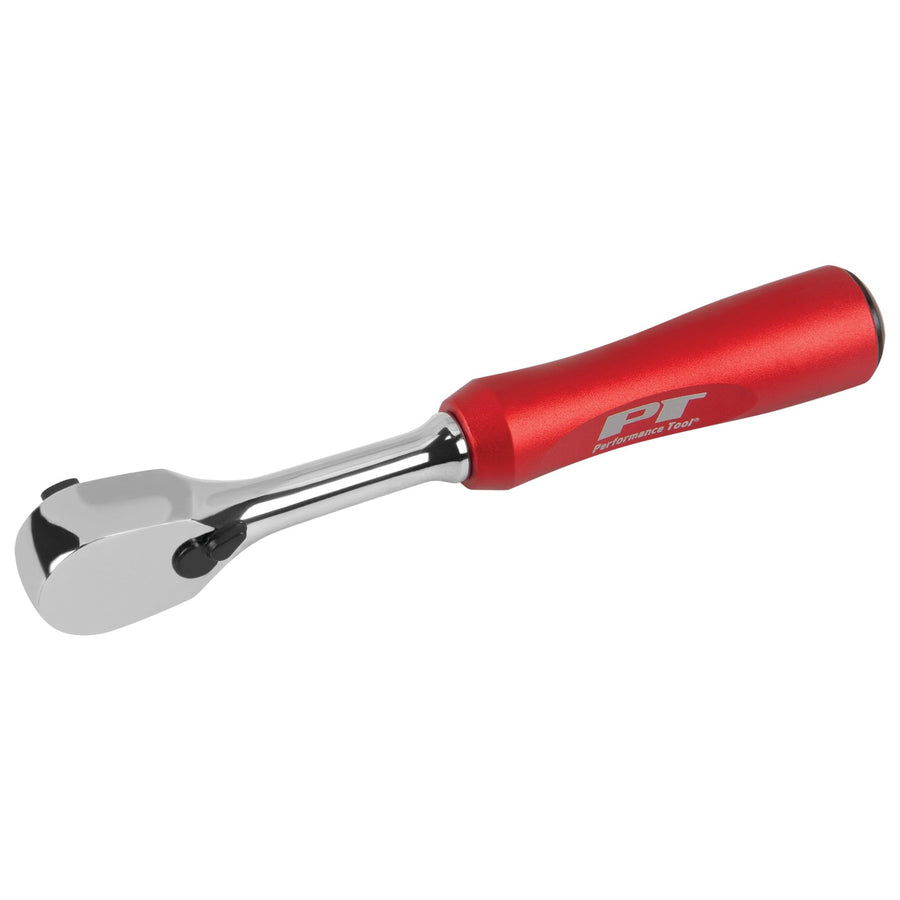 6-Inch Performance Tool W36131 Ratchet with Oversized Aluminum Handle, 90-Tooth Gear Teeth, and Sealed Head for Easy Cleanup