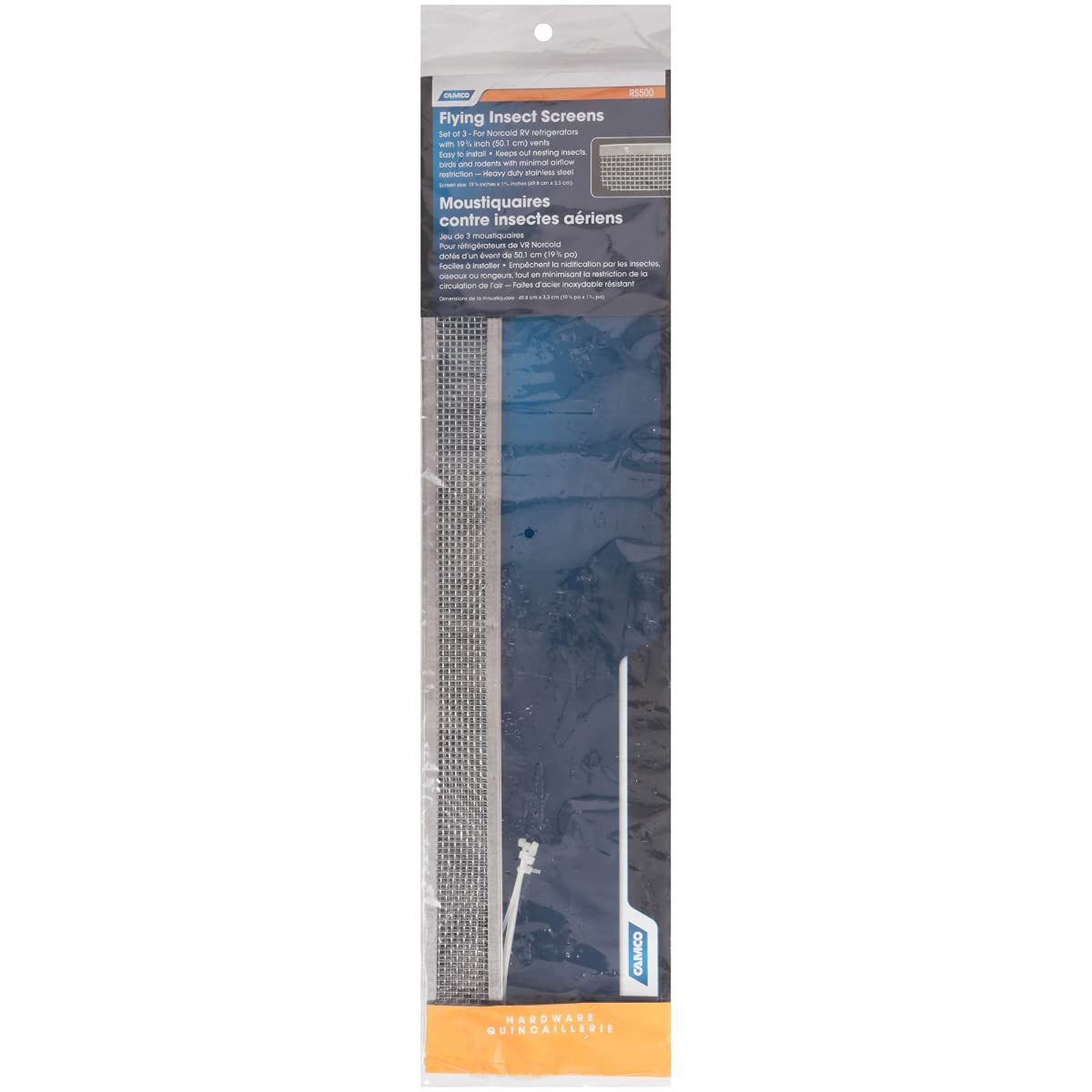 Flying Insect Screen Camco 42148 - RS 500,19.75" X 1.3"