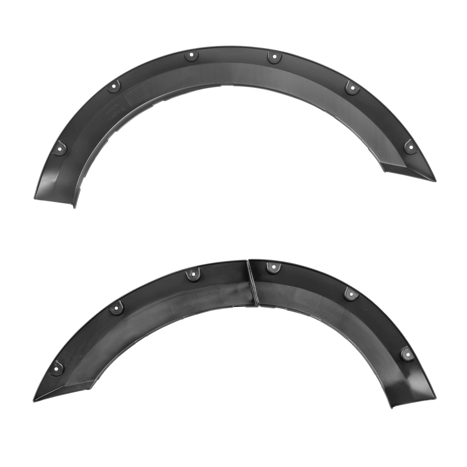 4PC Spec-D Tuning Front + Rear Textured Bolt On Pocket Style Fender Flares Compatible with 2021-2022 Ford Bronco Sport