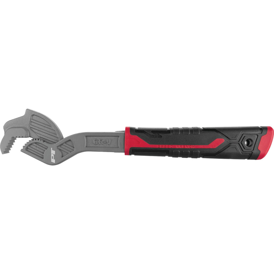 10 in. Performance Tool W30799 Universal Wrench, Drop-Forged Chrome Vanadium, Ratcheting Action, Spring-Loaded, TPR Handle